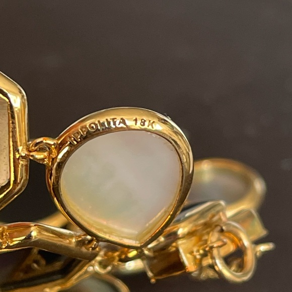 ❌SOLD❌Ippolita 18k YG Mother of Pearl Link Bracelet - Picture 5 of 8